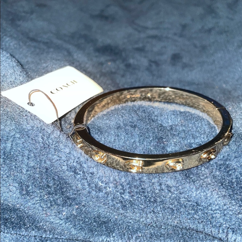 Signature C Hinged Bangle Bracelet